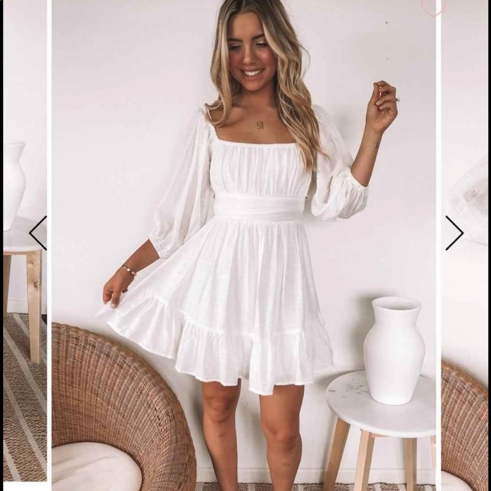 Size 2 (US) White Esther & Co Dress